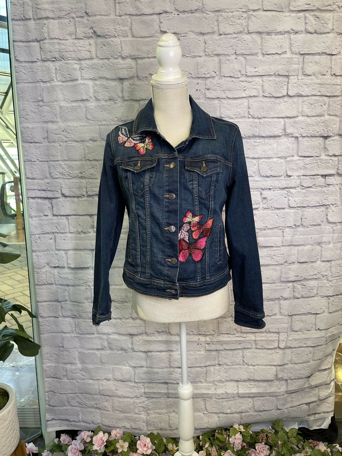 Butterfly denim jacket