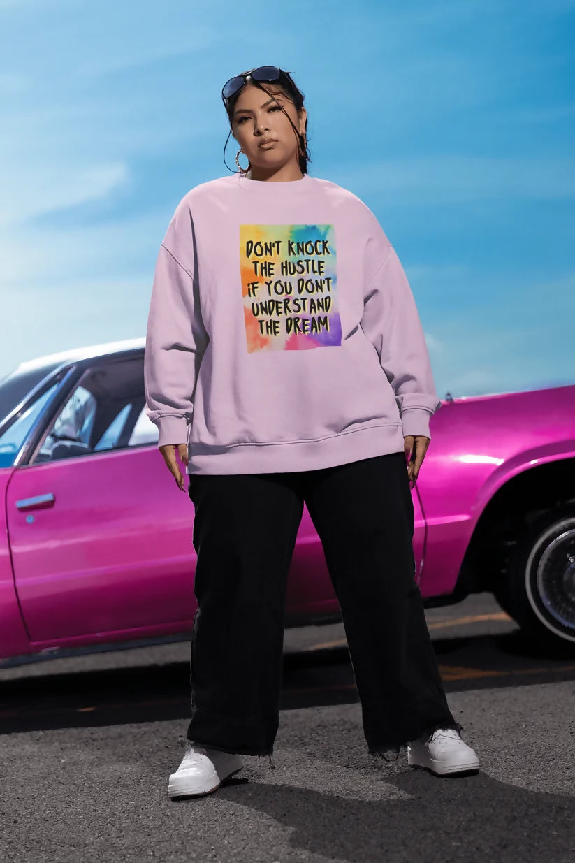 Bogosplit--Don't Knock the Hustle Sweatshirt Model