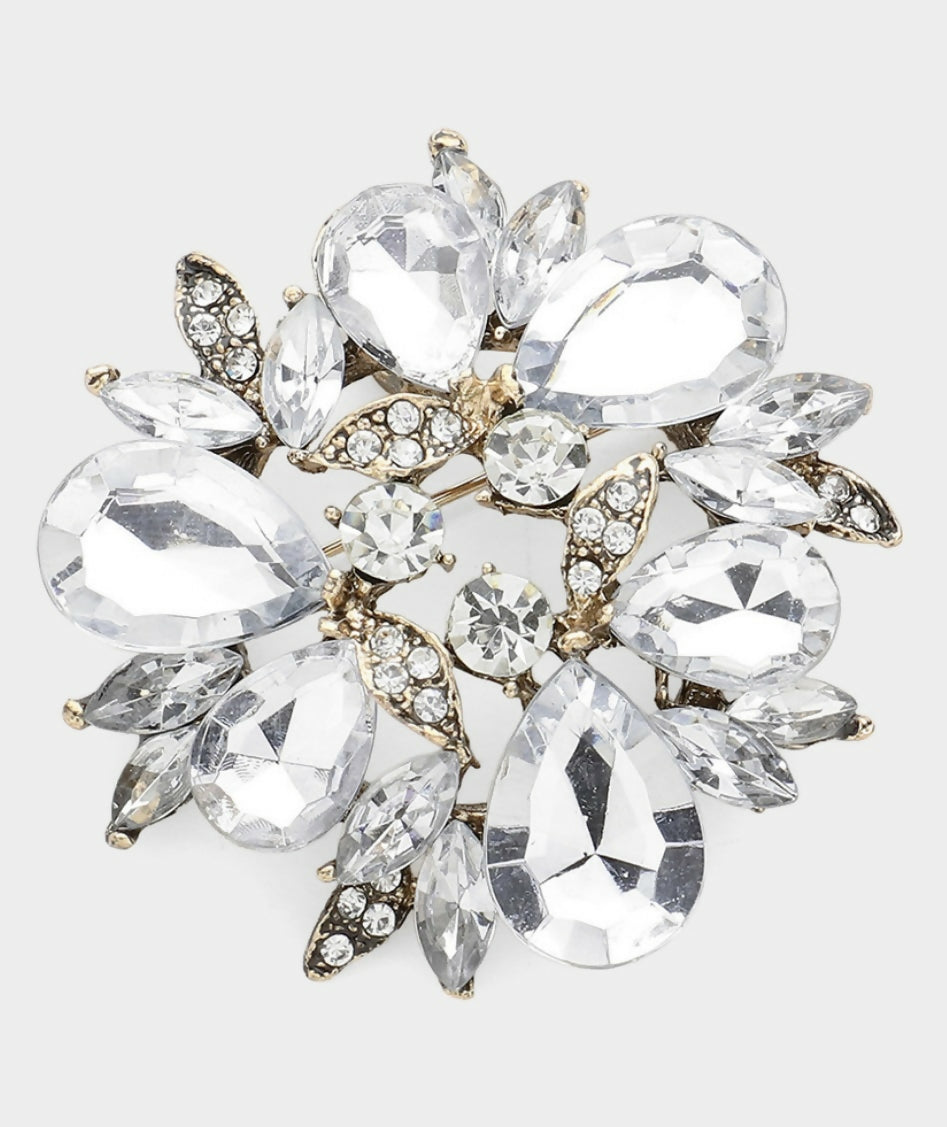 Crystal Brooch