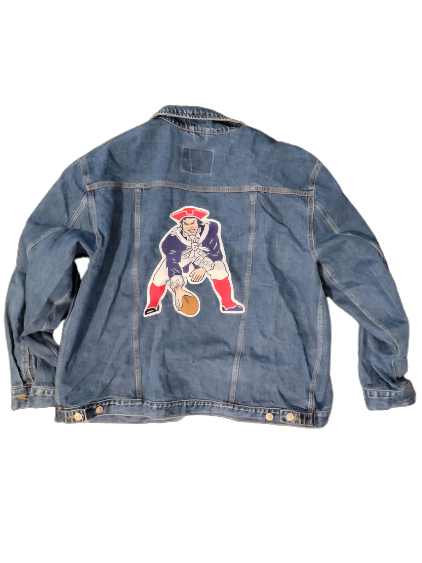 Mavlife Vintage Pats Logo Jean Trucker Jacket