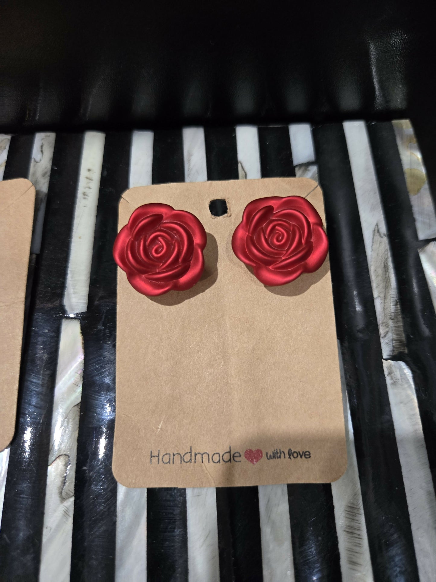Rose earrings