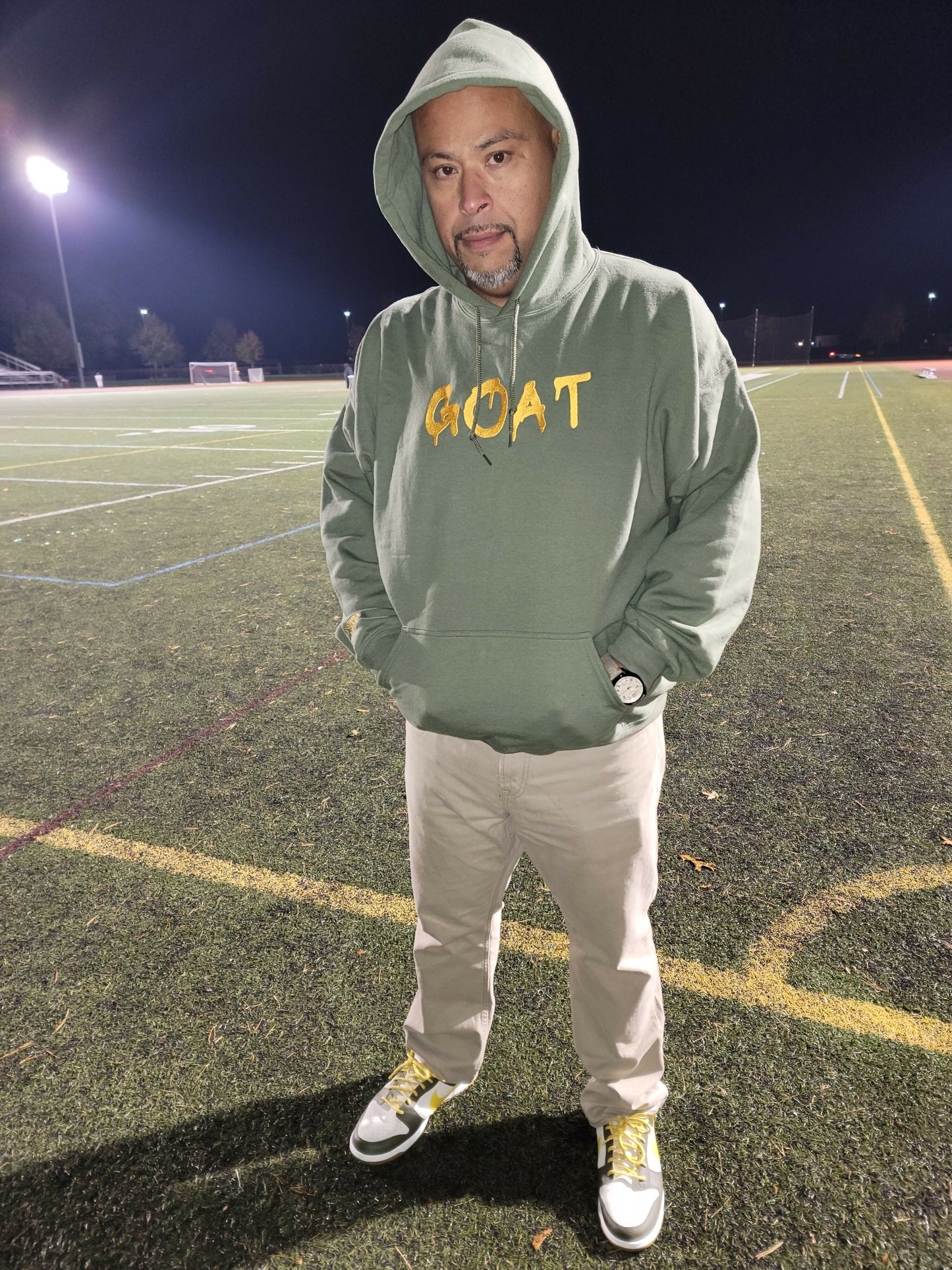 Bogosplit CCA Goat Hoodie Model