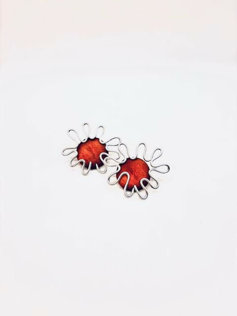 STARFISH EARRINGS - BROWN