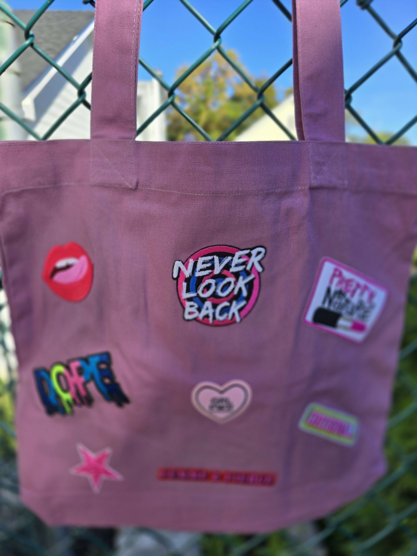 Never Look Back Purple Tote