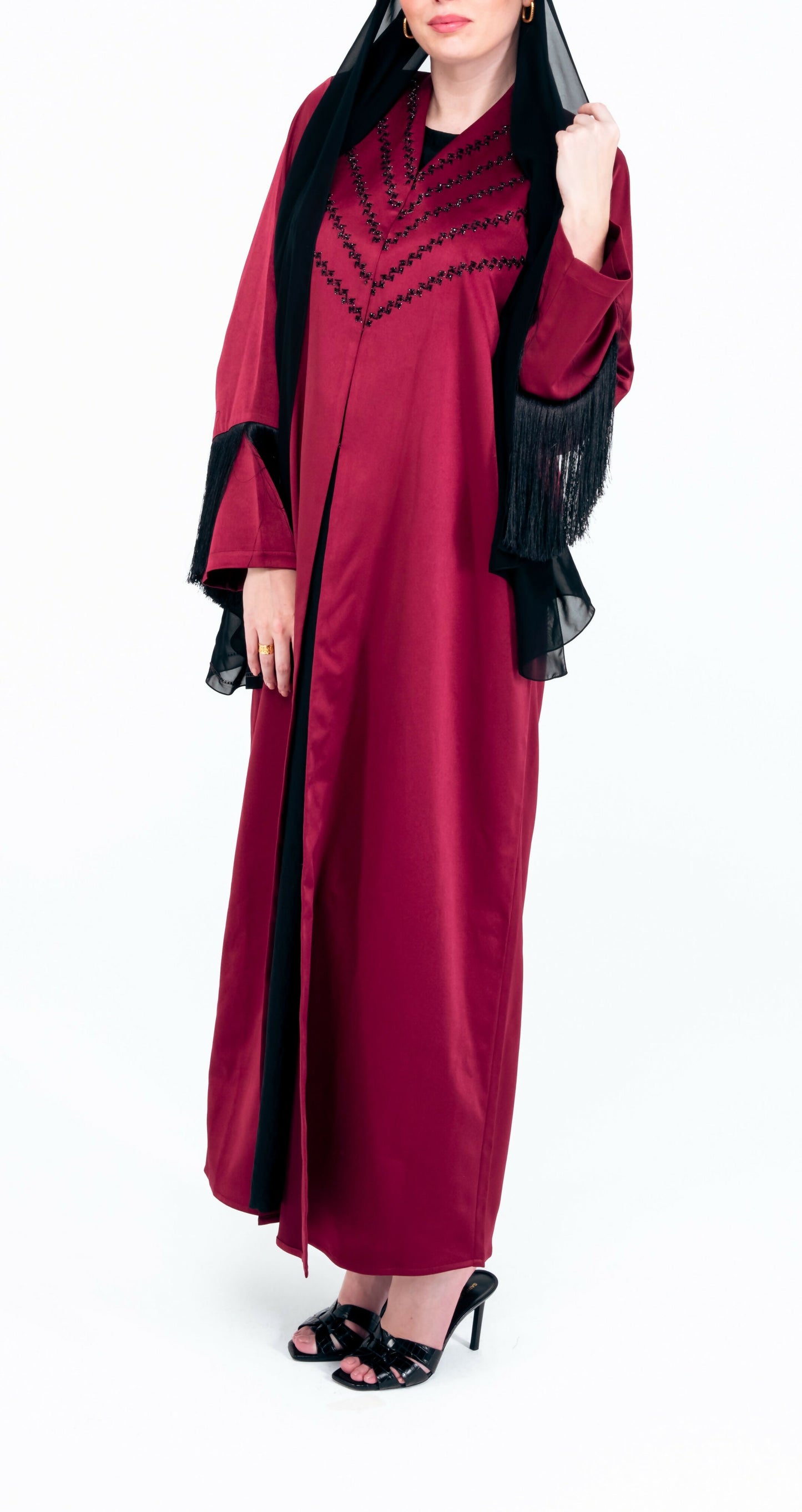Abaya Desert Rouge front