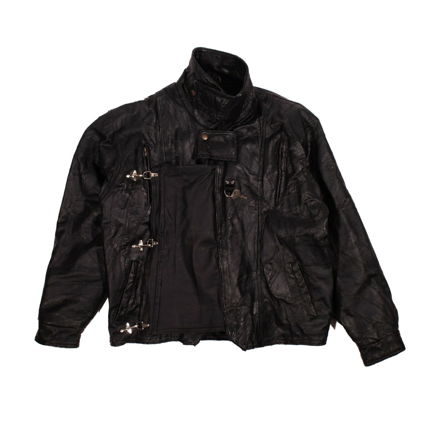 Leather Clasp Jacket