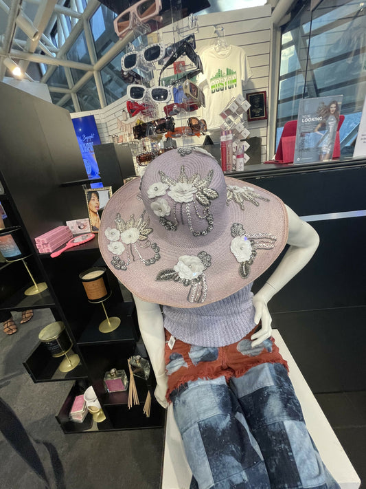 Hat with embellishments