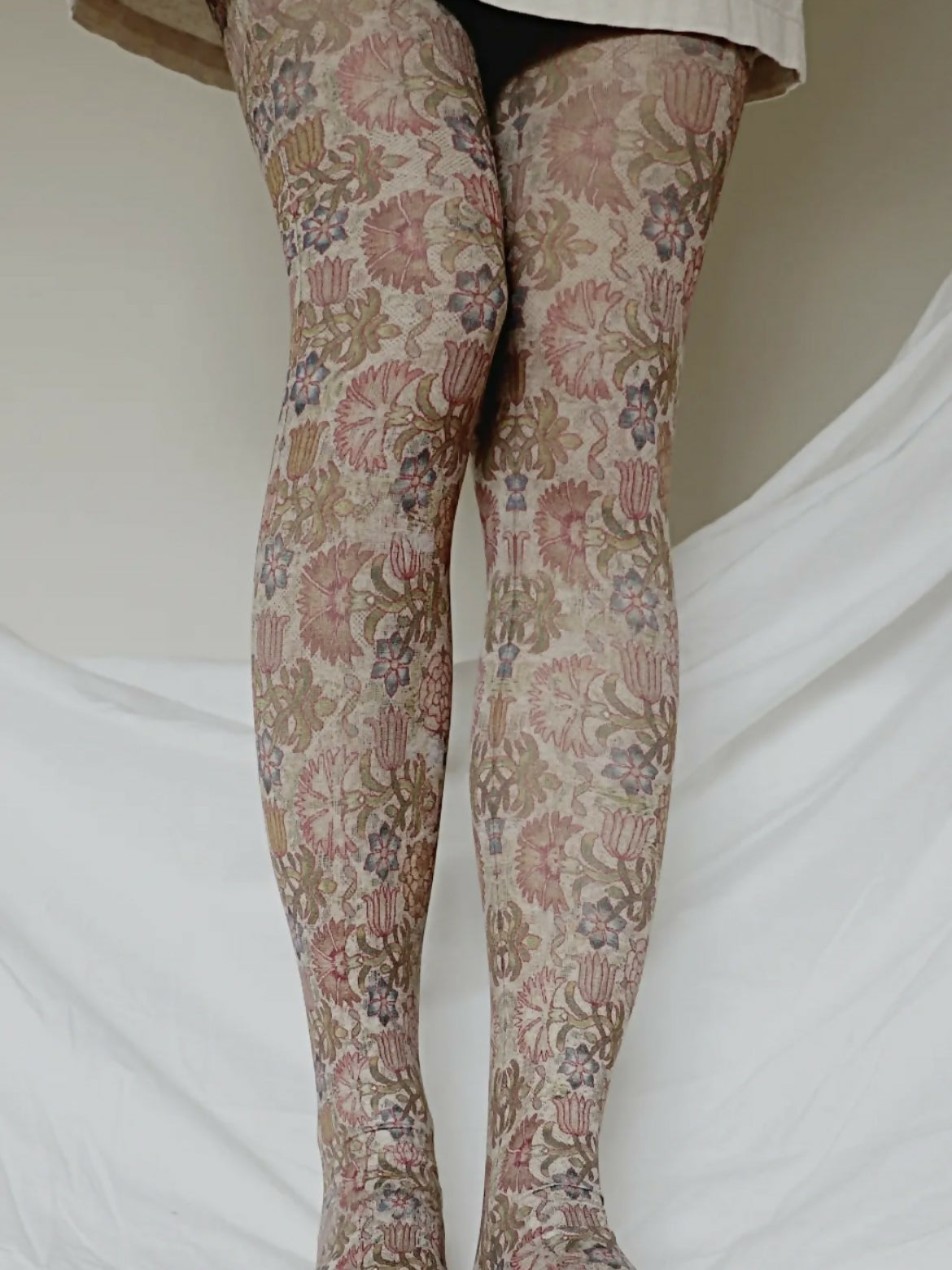 17th Century Panel Printed Tights