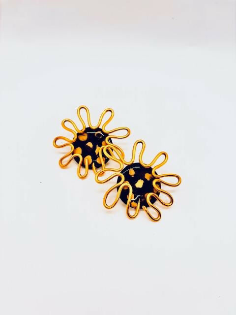 STARFISH EARRINGS - LEOPARD