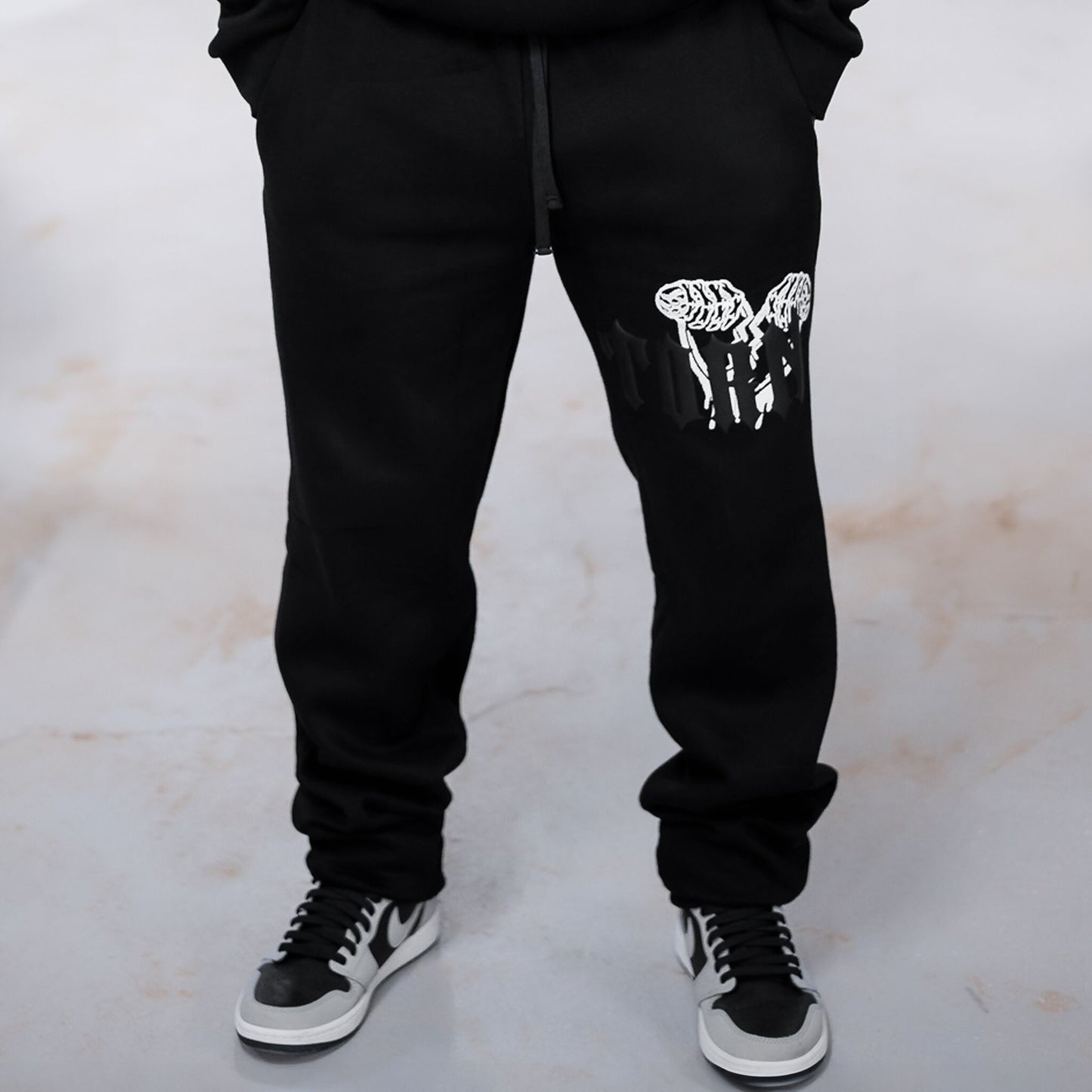 "Black" TORN Sweatpants