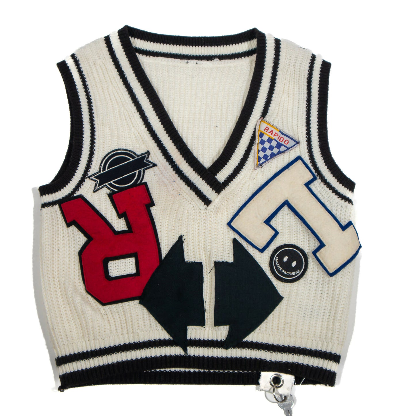 Patchwork Sweater Vest