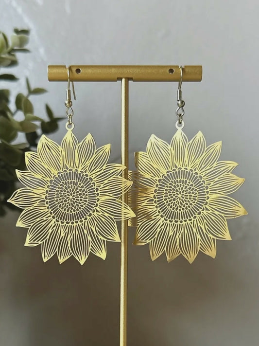 Sunflower Drop Earrings