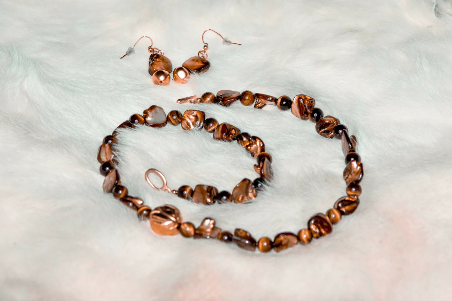 Seashells and gold Necklace set