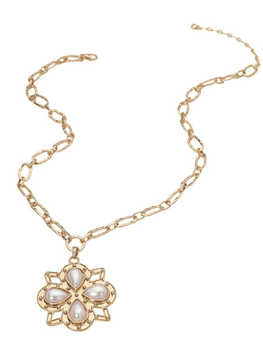 Boho Gold Paperclip Necklace
