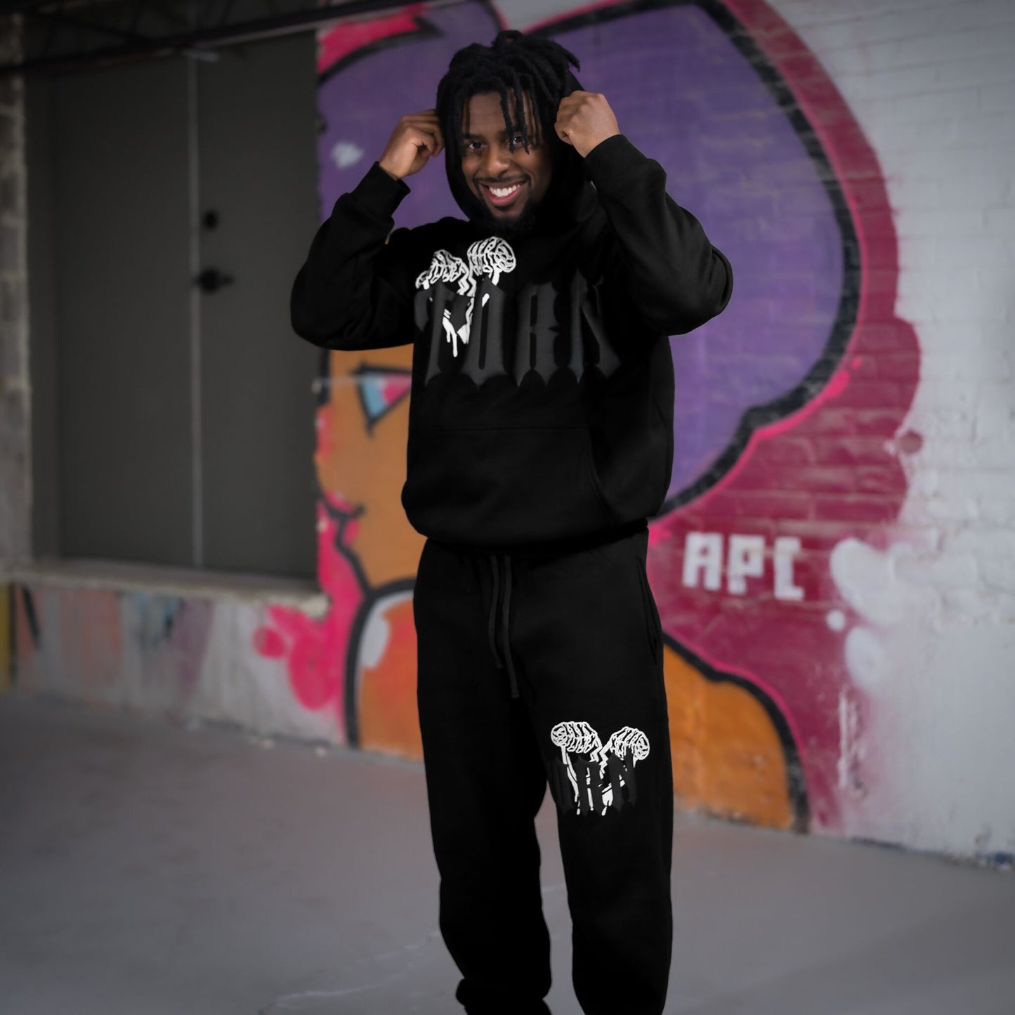 "Black" TORN Sweatsuit