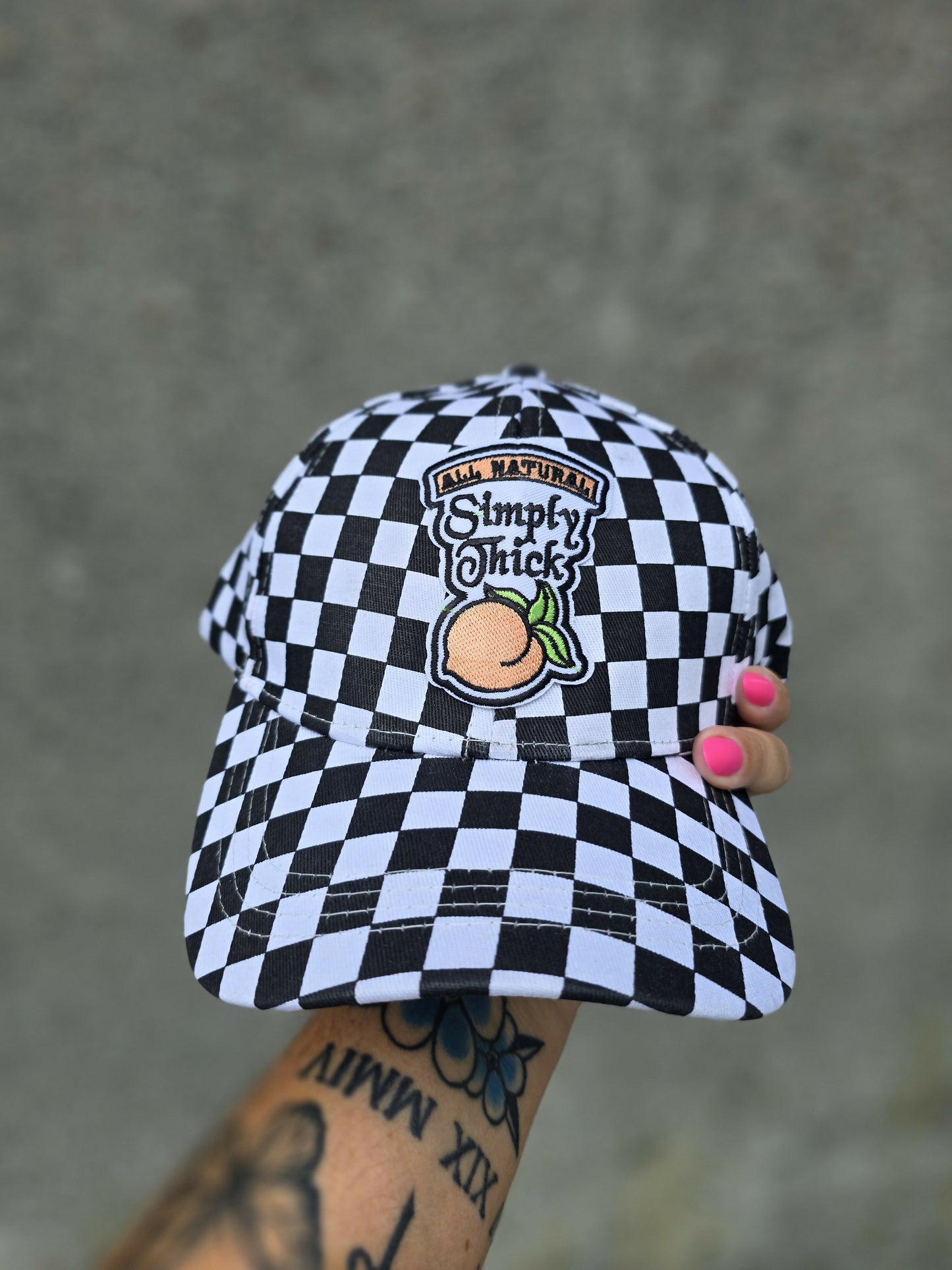 Simply Thick Checkered Buckle Hat