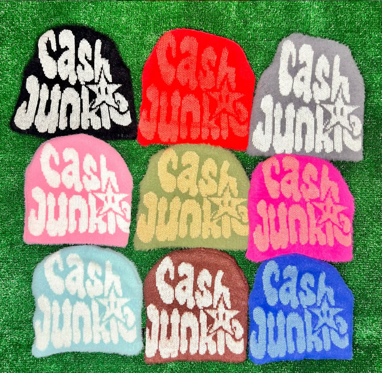 MOHAIR "CASH JUNKIE" BEANIES