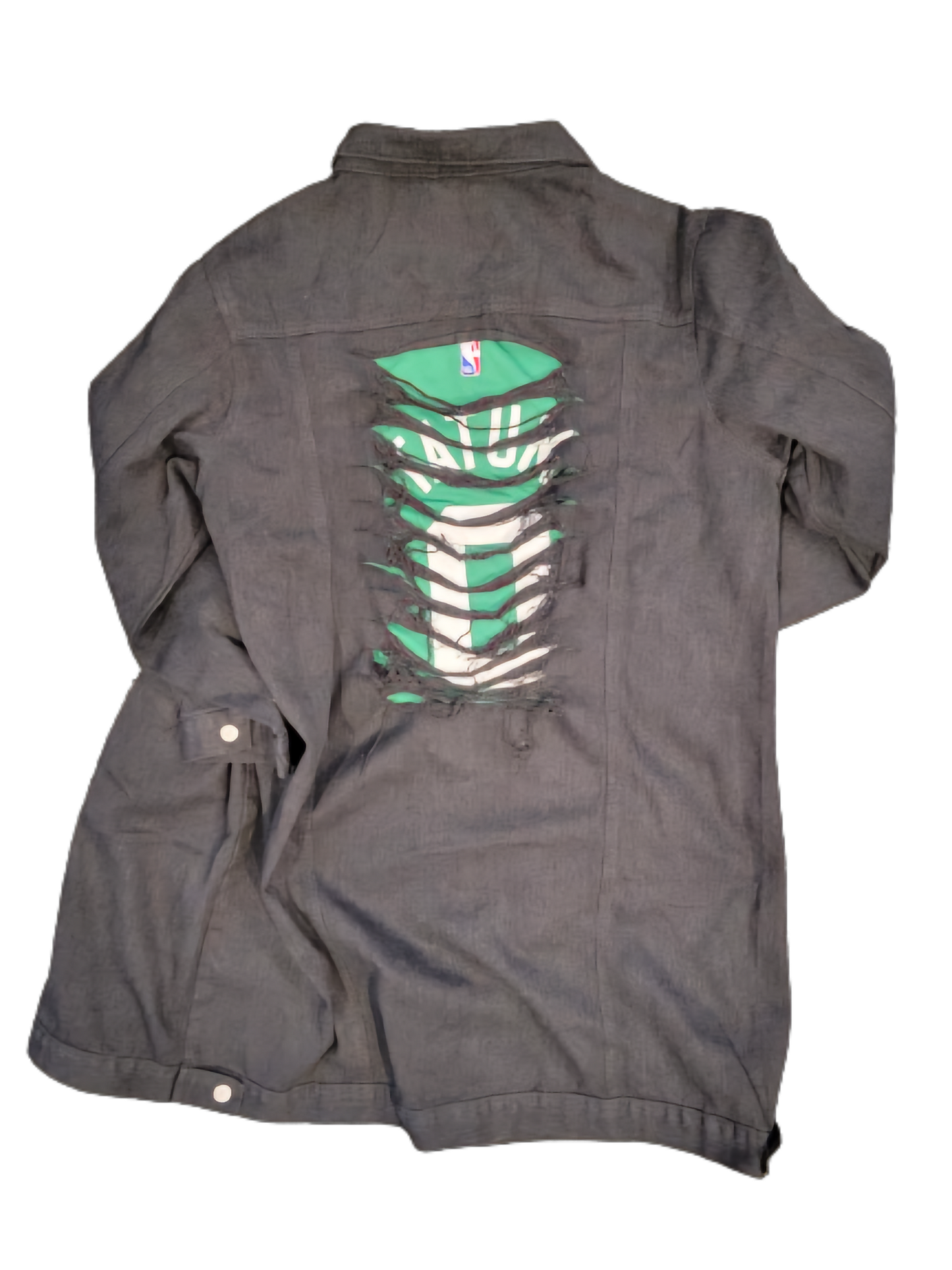 Long Black/Green Tatum Trench