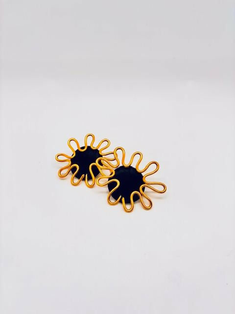 STARFISH EARRINGS - BLACK
