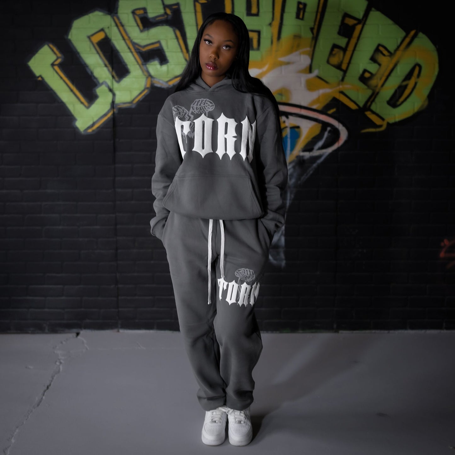 "Gray" TORN Sweatsuit