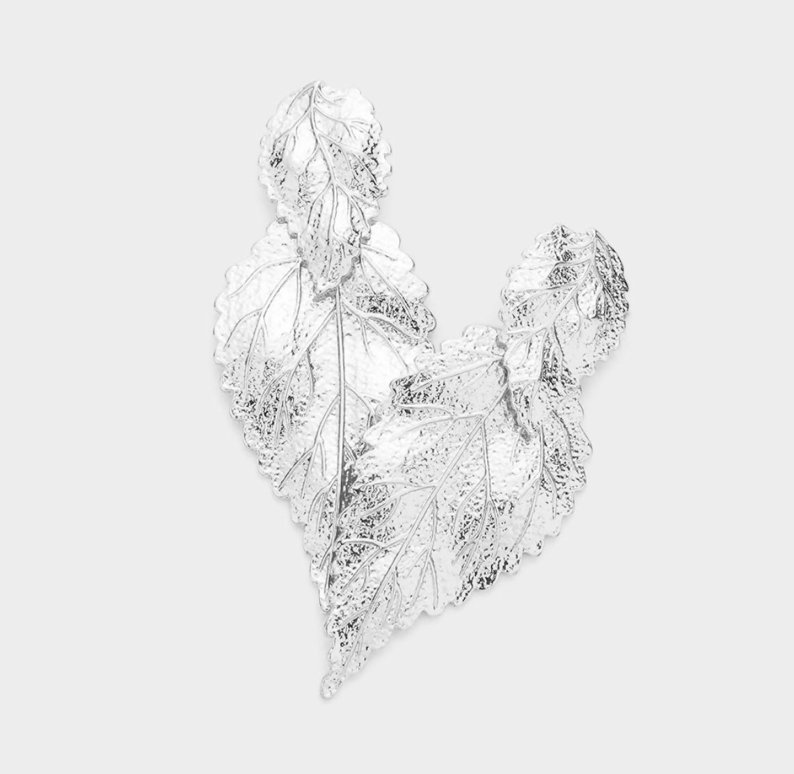 Leaf Metal Dangle Earring