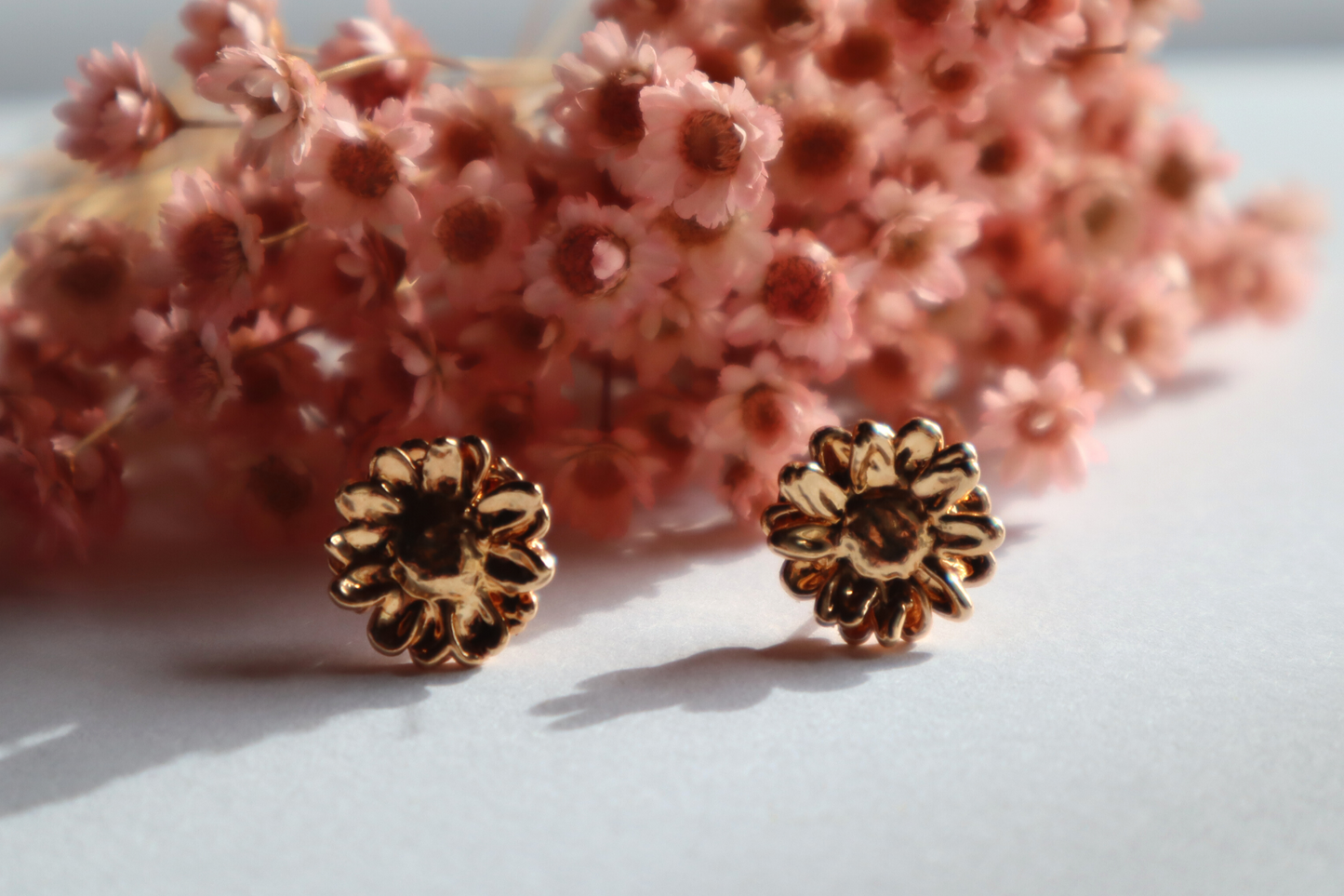 Sempre Viva Earrings - Pink Gold