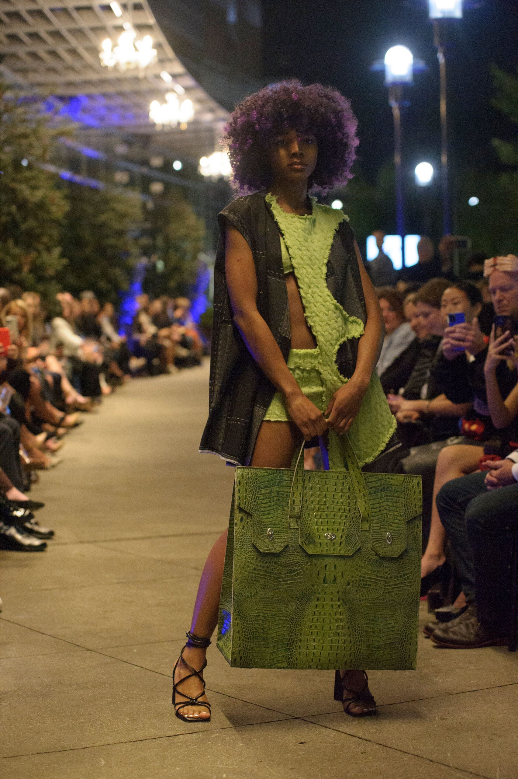 Large green crocodile birkin bag womens' tote bag——My Whole World –  Bogosplit