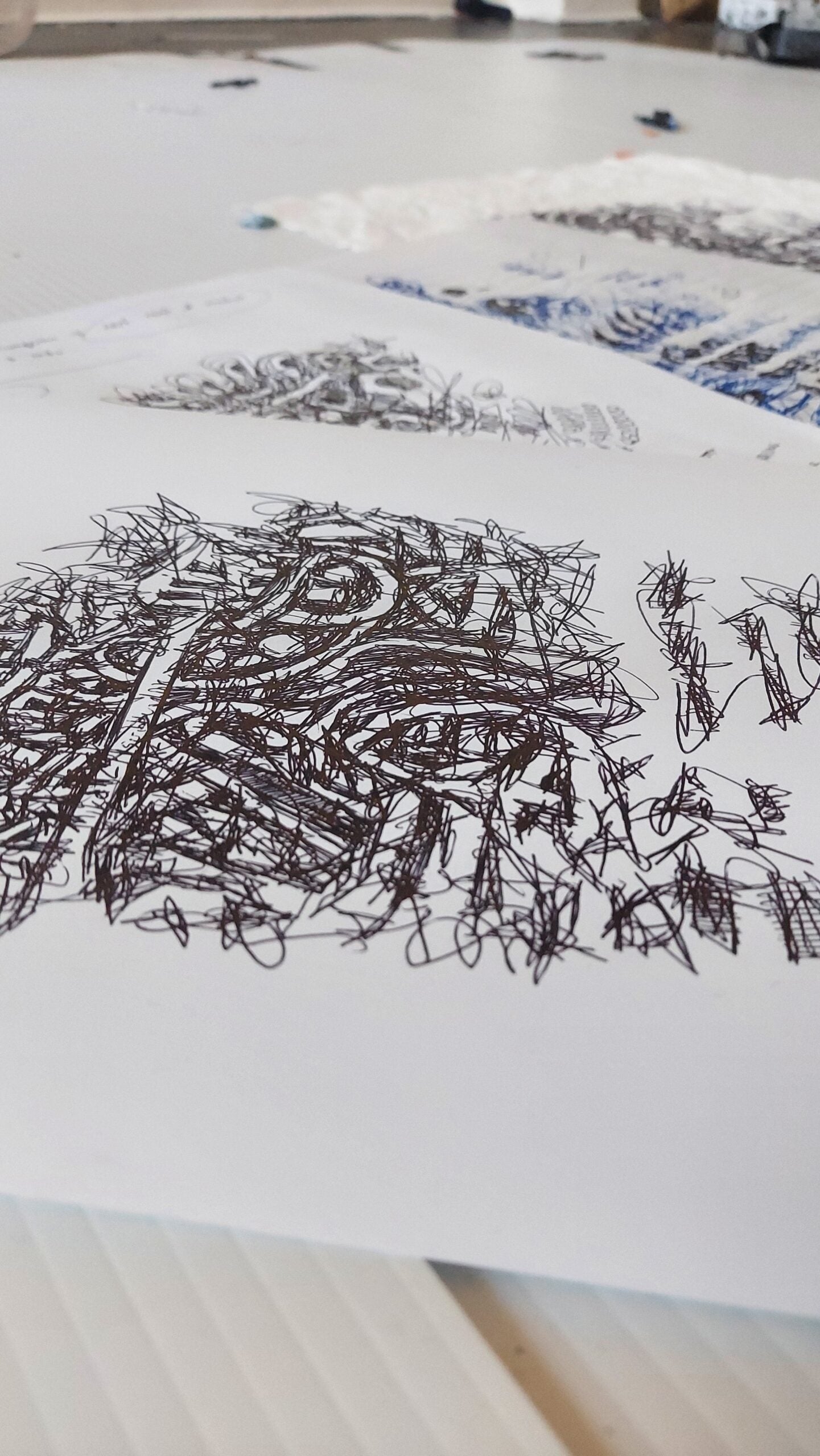 Unframed Scribbles (Varied in Size)