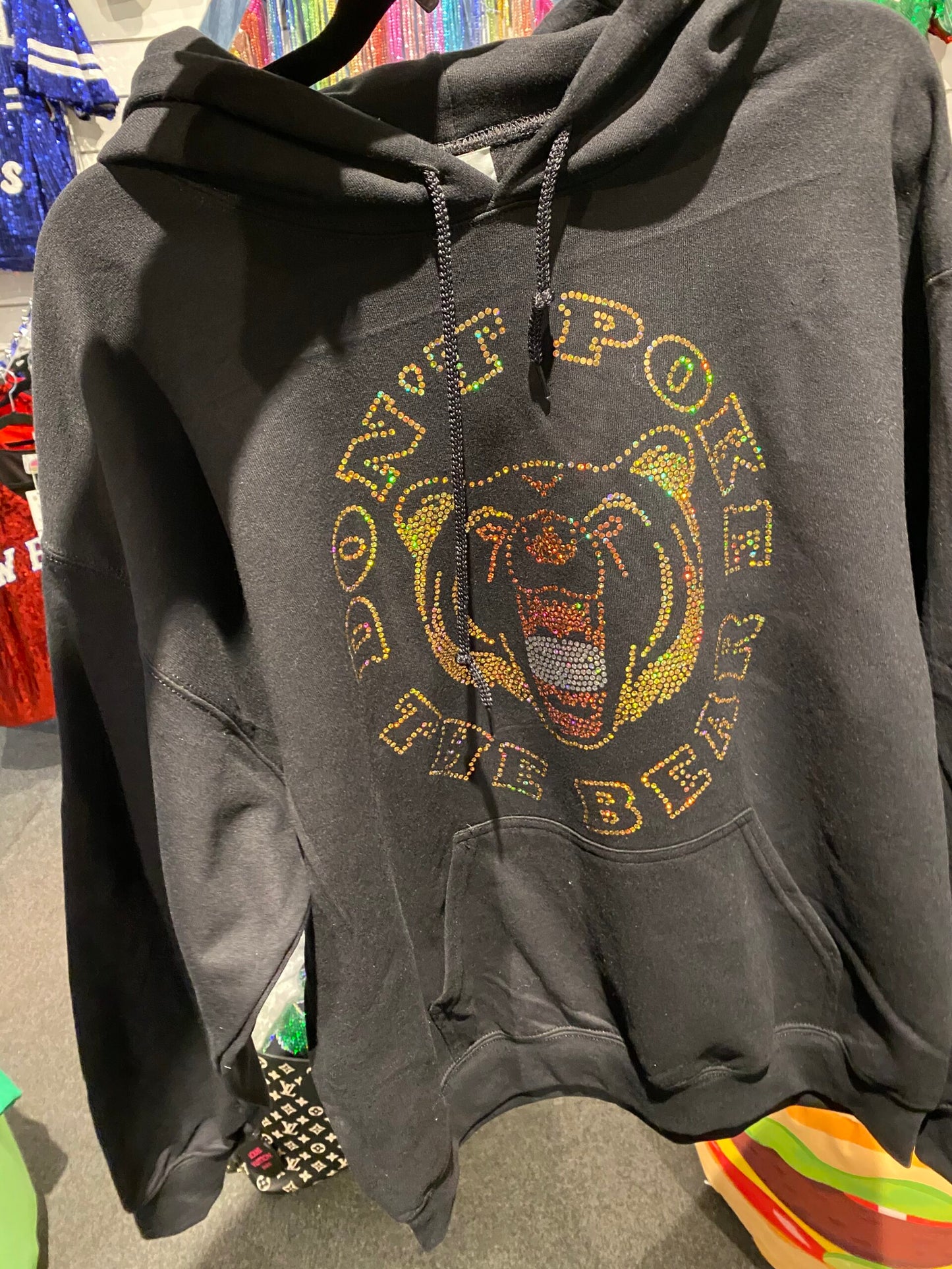 Don’t Poke the Bear Bling Hoodie