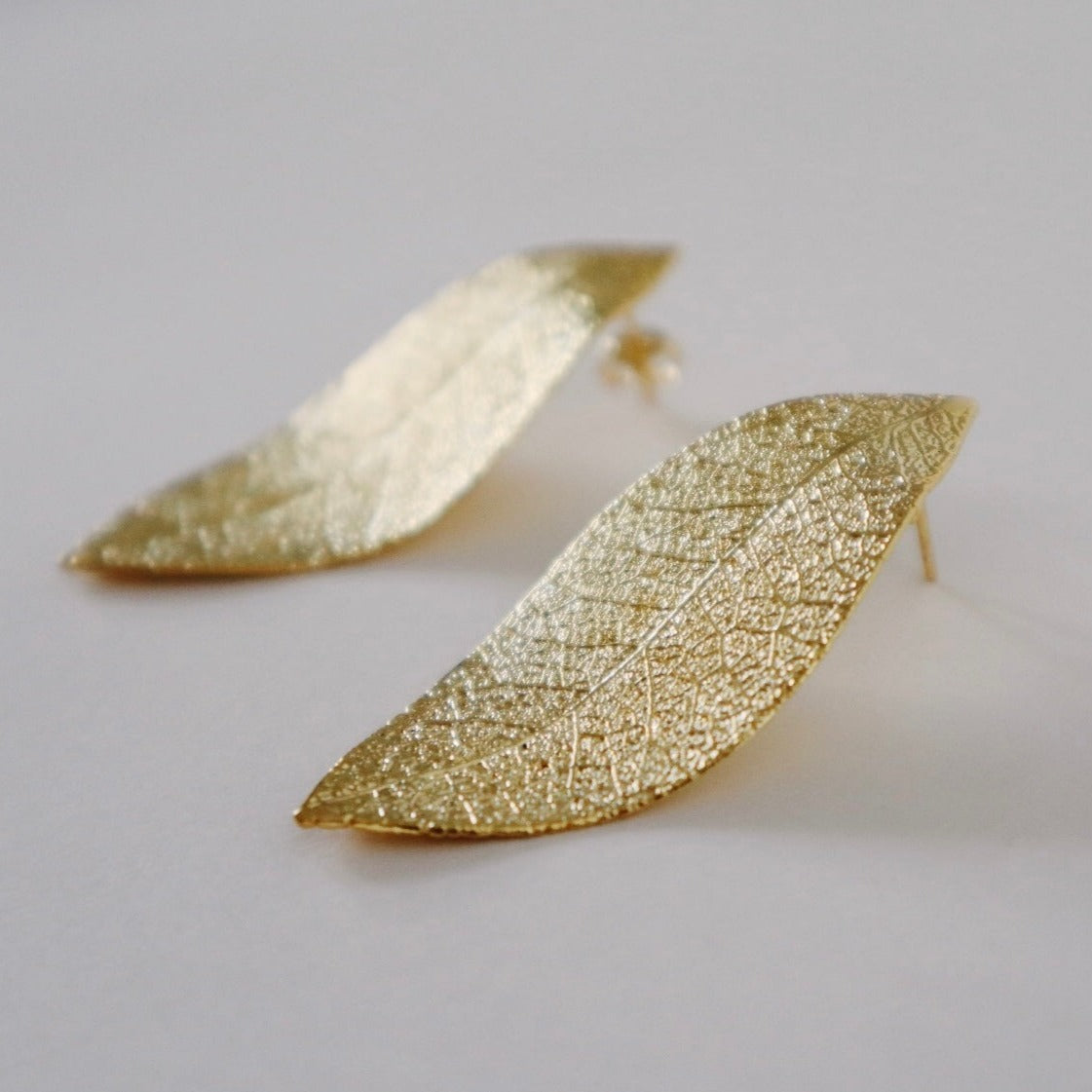 Quina ("Kee-nah") Leaf Earrings
