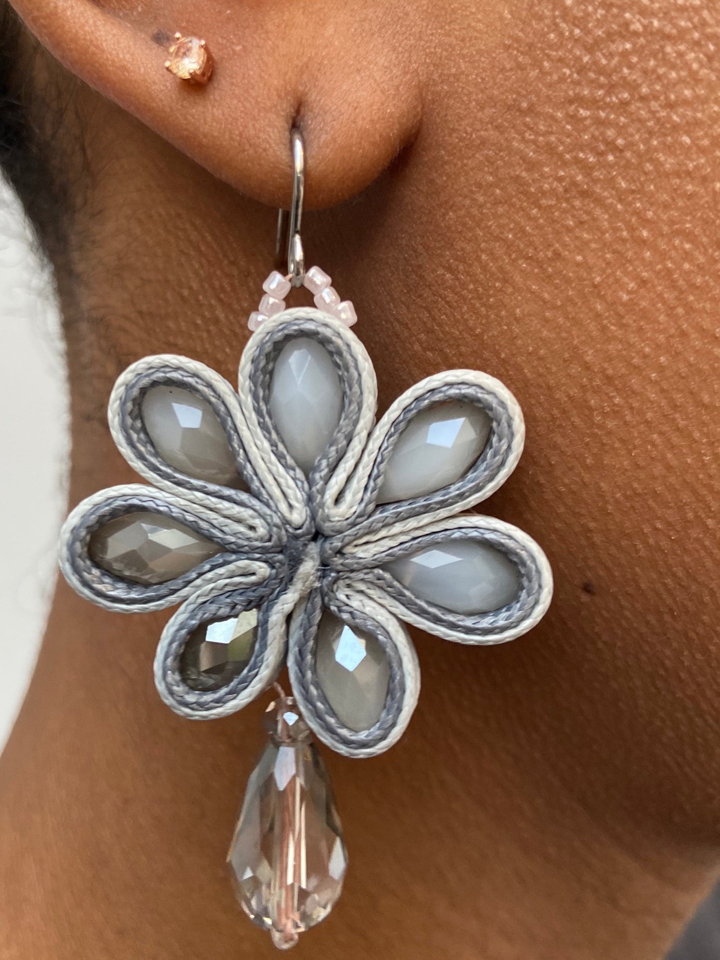 Beaded Flower Earrings