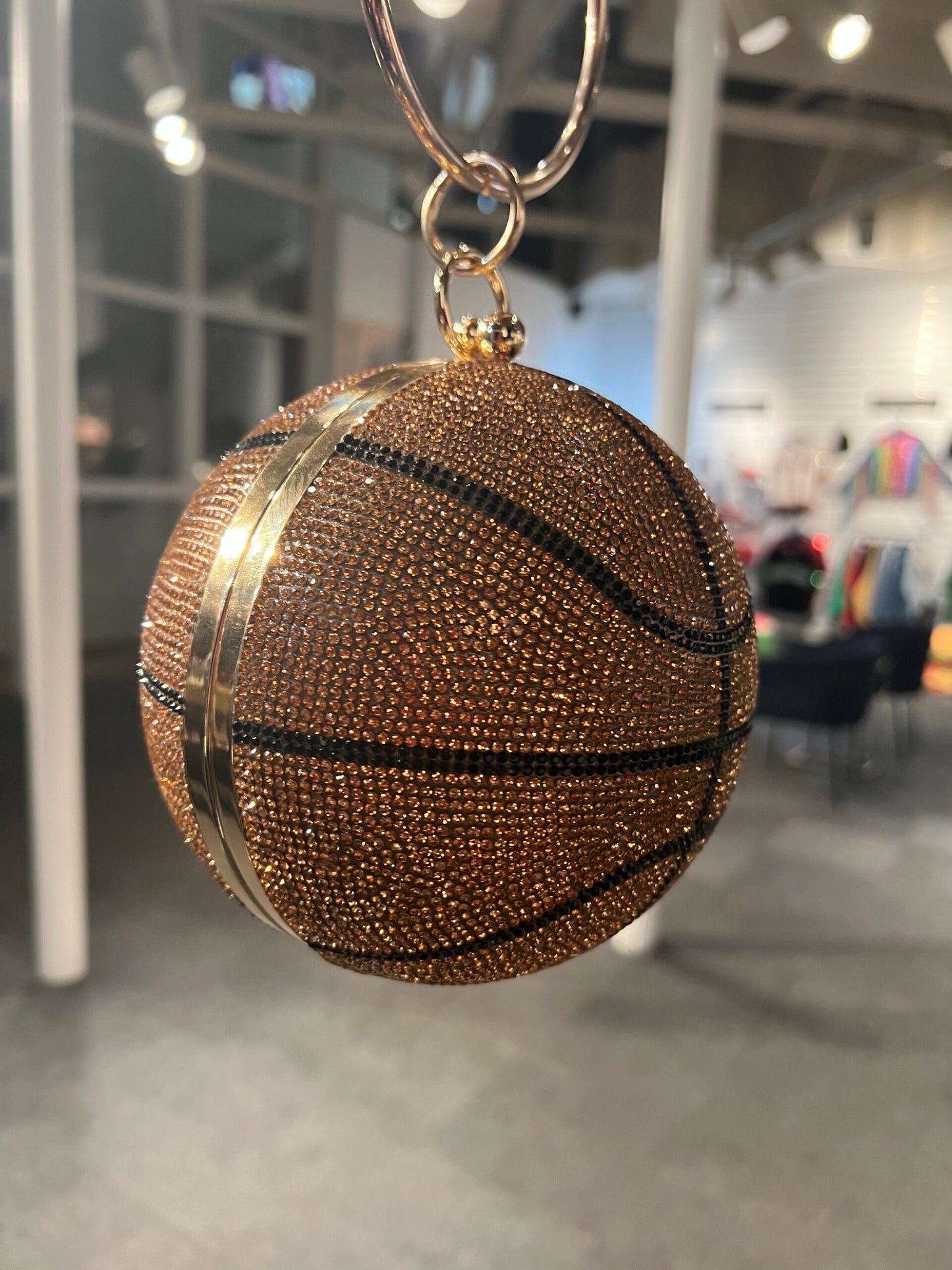 Sequin Basketball Clutch