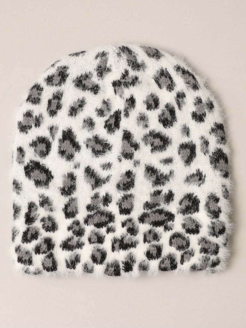 LEOPARD PRINT BEANIE