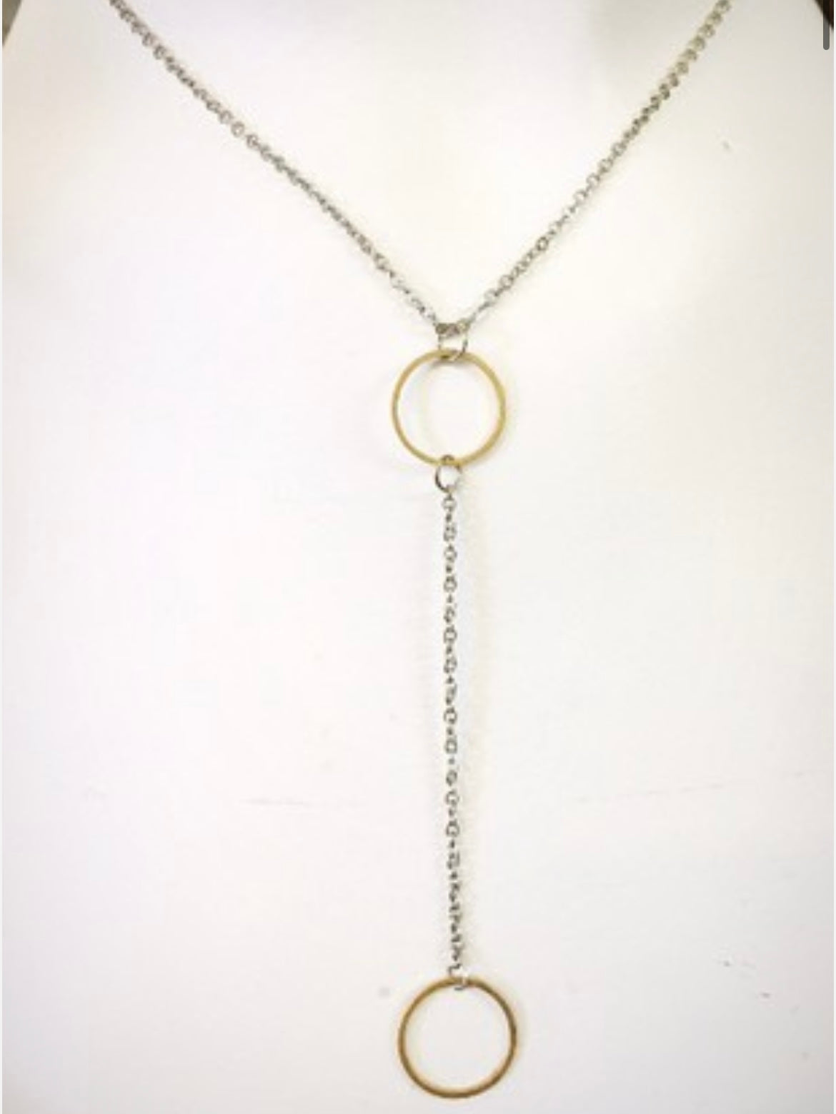 Two Loop Lariat Necklace