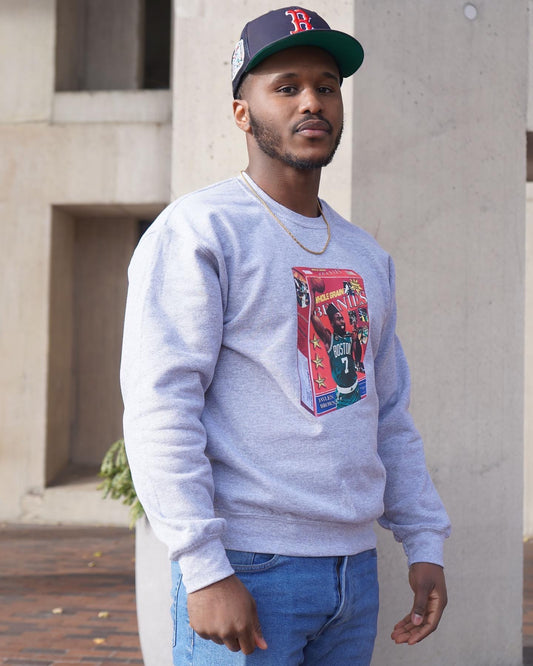 J brown Beanies graphic crewneck sweater