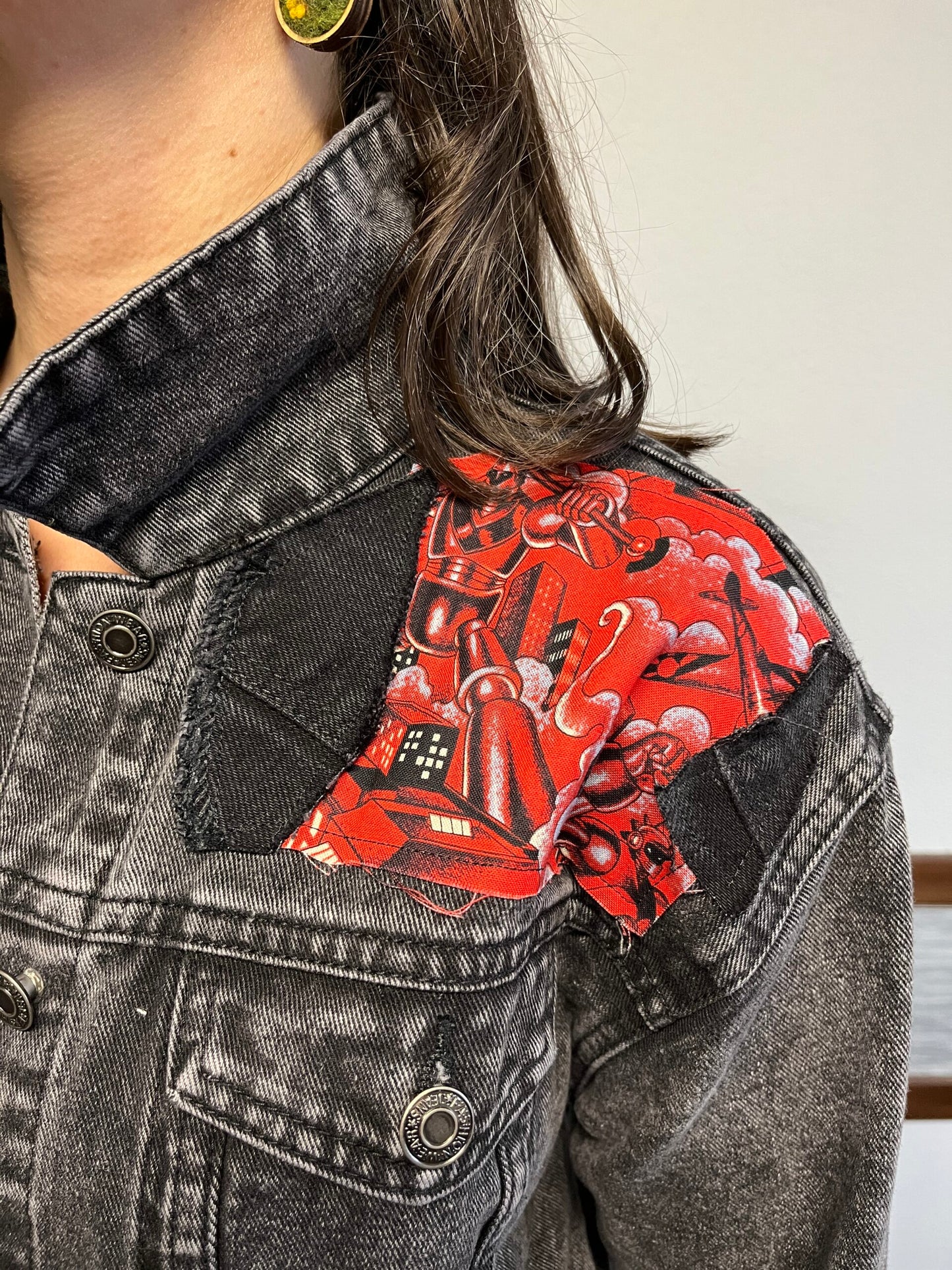 Jacket Robots War in City