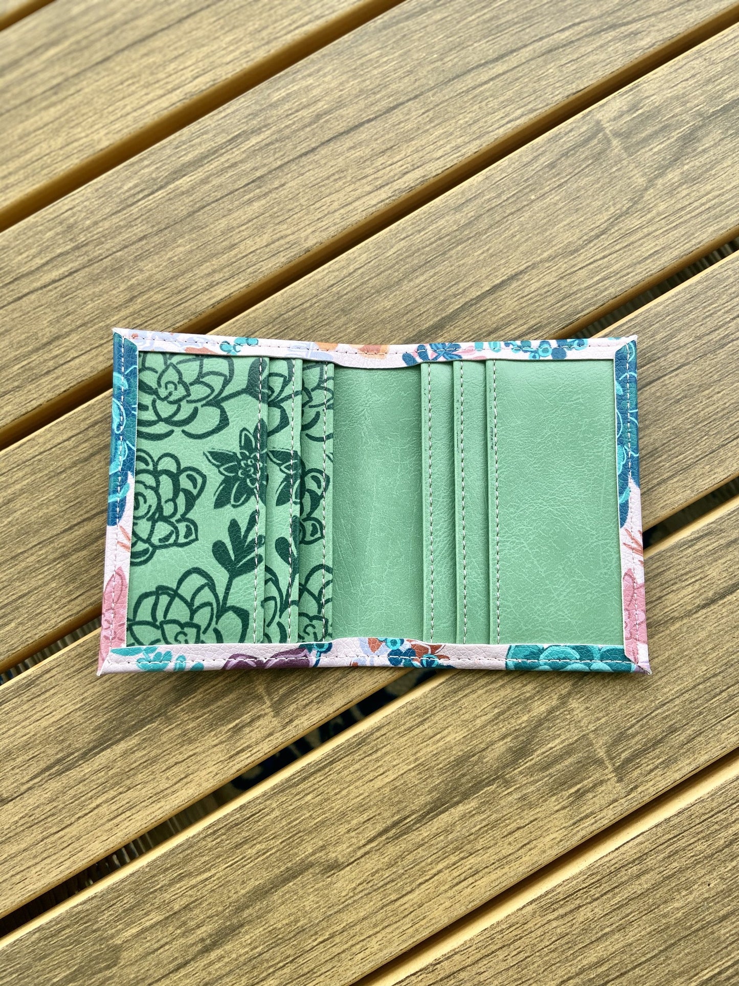 SUCCULENTS LEATHERETTE WALLET