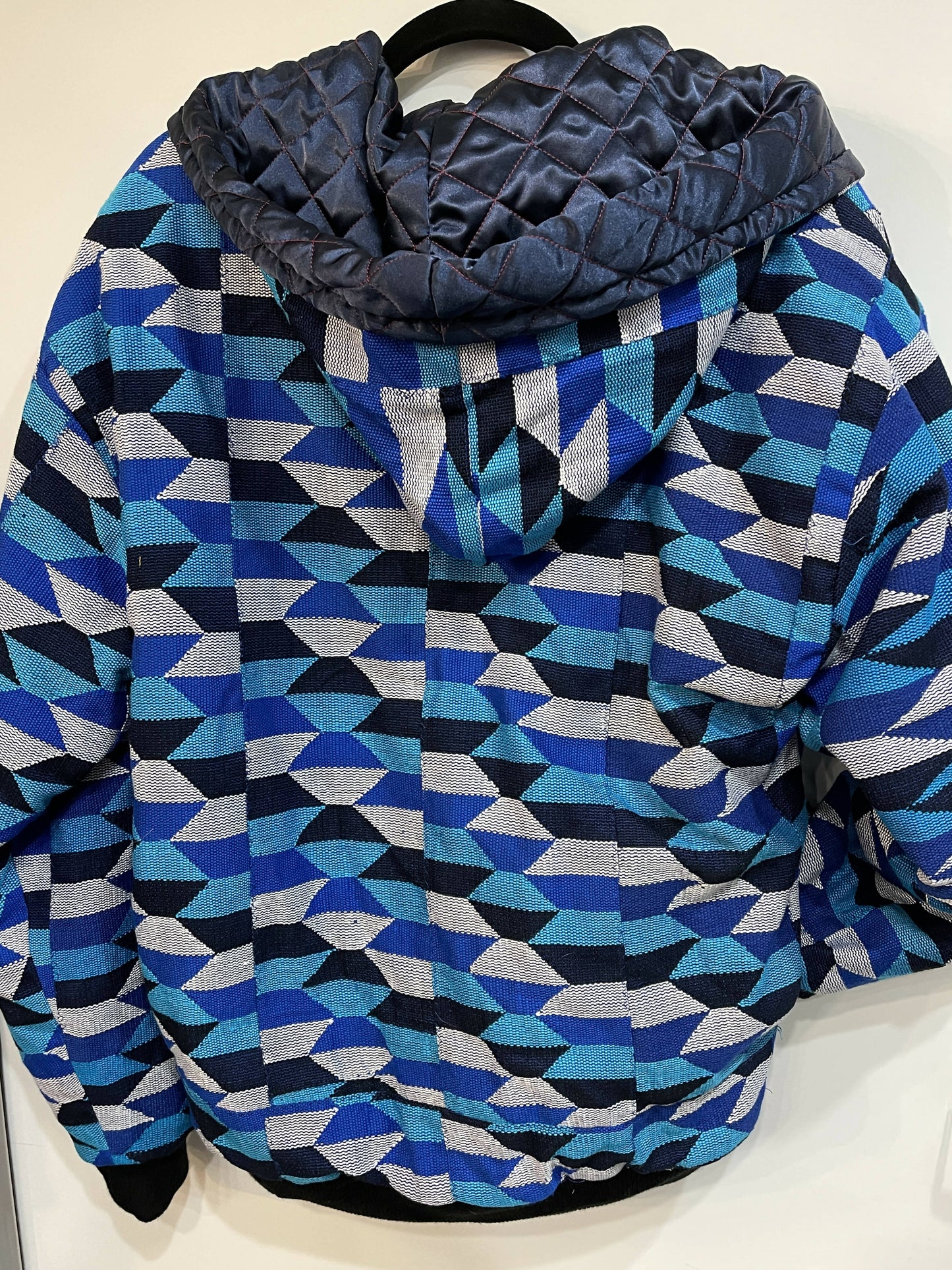 Authentic West African Royal Kente hoodie.