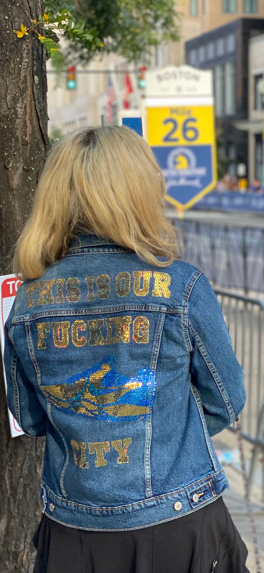 Boston Marathon Denim Jacket