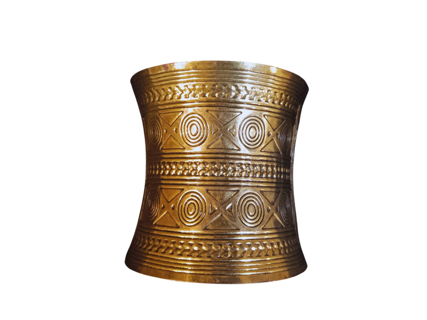 Etched Gold-tone Cuff