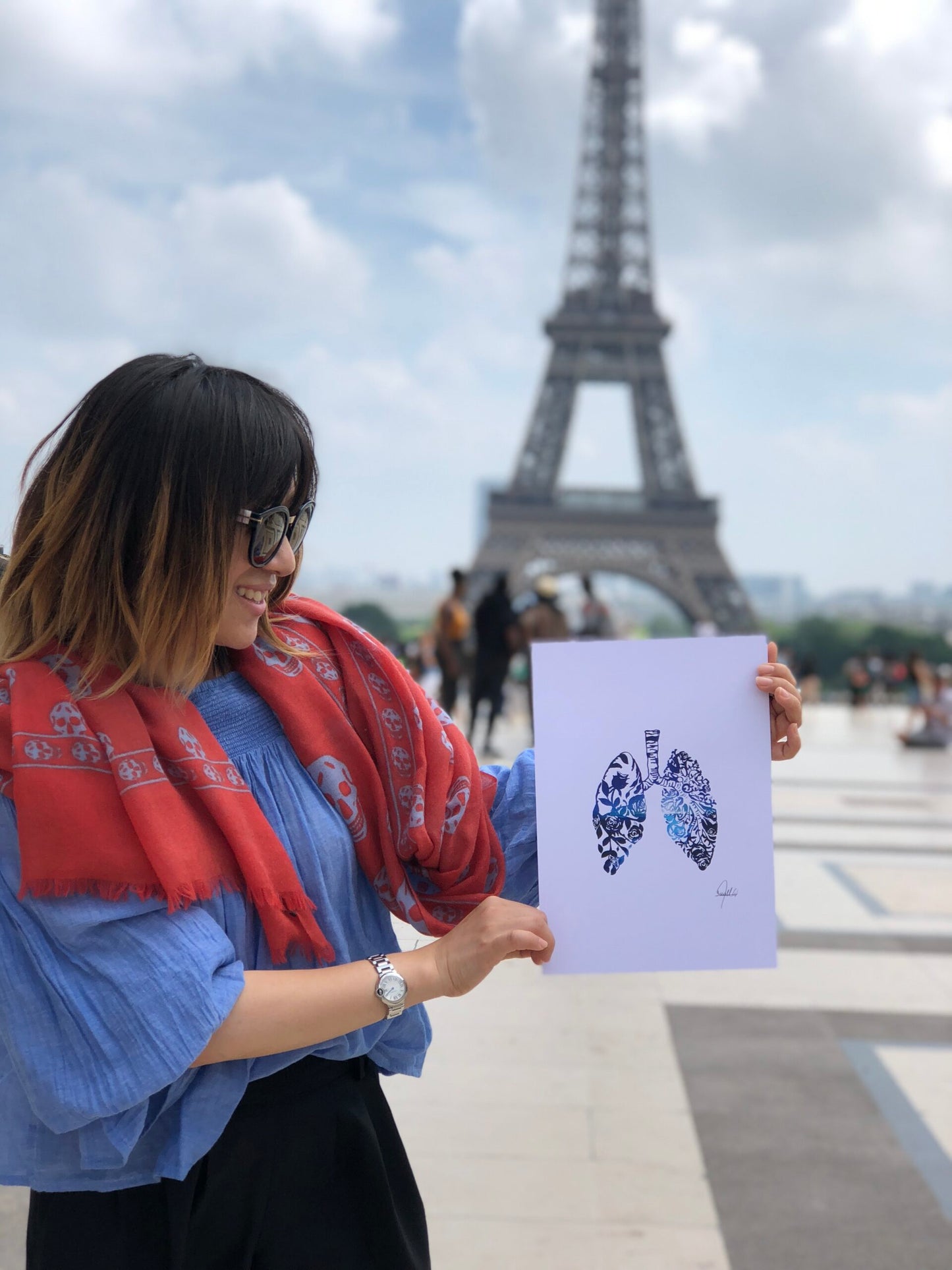 Rose Lungs Print 11"x14" Print