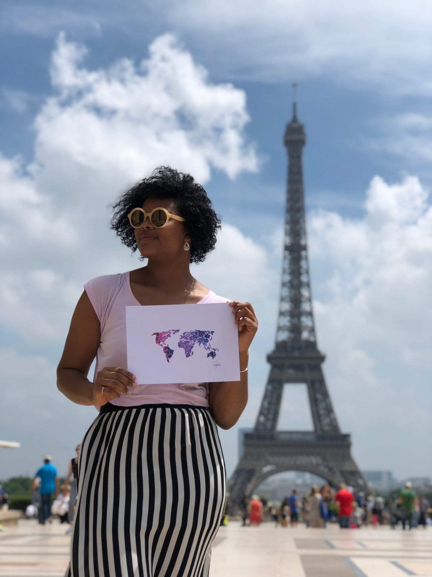 Rose World Print in the universe