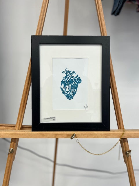 5"x7" Framed Print Solid color