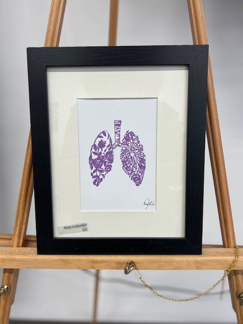 5"x7" Framed Print Solid color