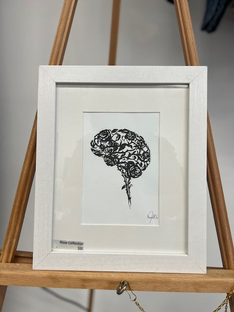 5"x7" Framed Print Solid color