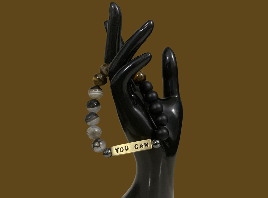 Unisex 8.5 Inch Personalized African Handmade Wrist Beads