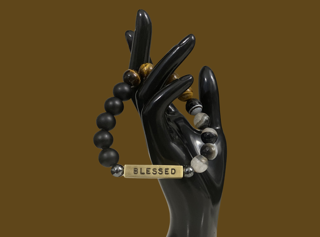 Unisex 8.5 Inch Personalized African Handmade Wrist Beads