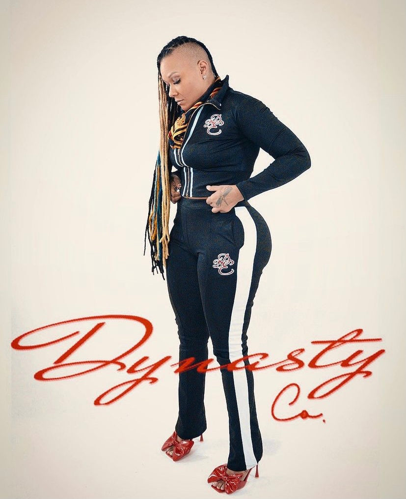 DYNASTY Womans Black Tracksuit