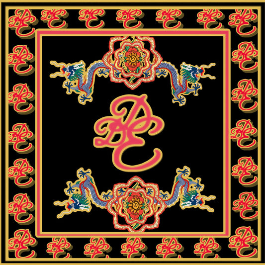 Dynasty Black Silk Bandana