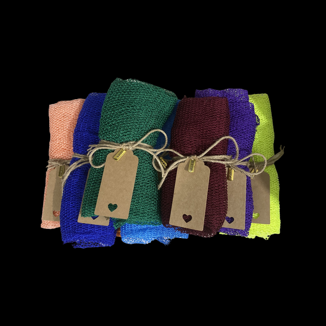 10ft African Exfoliating Sponge / Wash Cloth